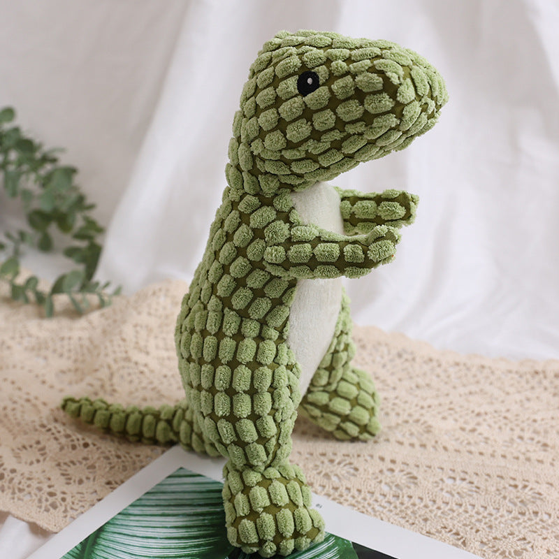 Jouet peluche dinosaure coloris marron