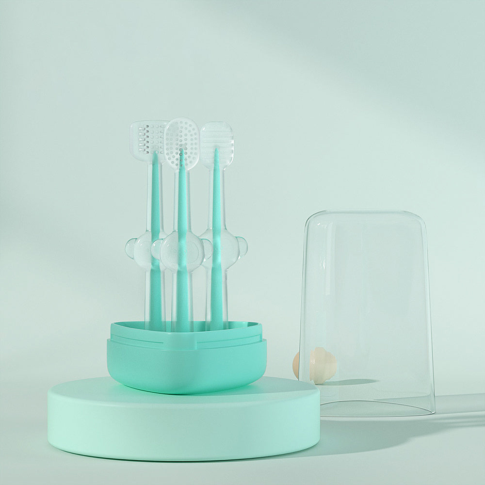 Brosse dents silicone nettoyage gencives