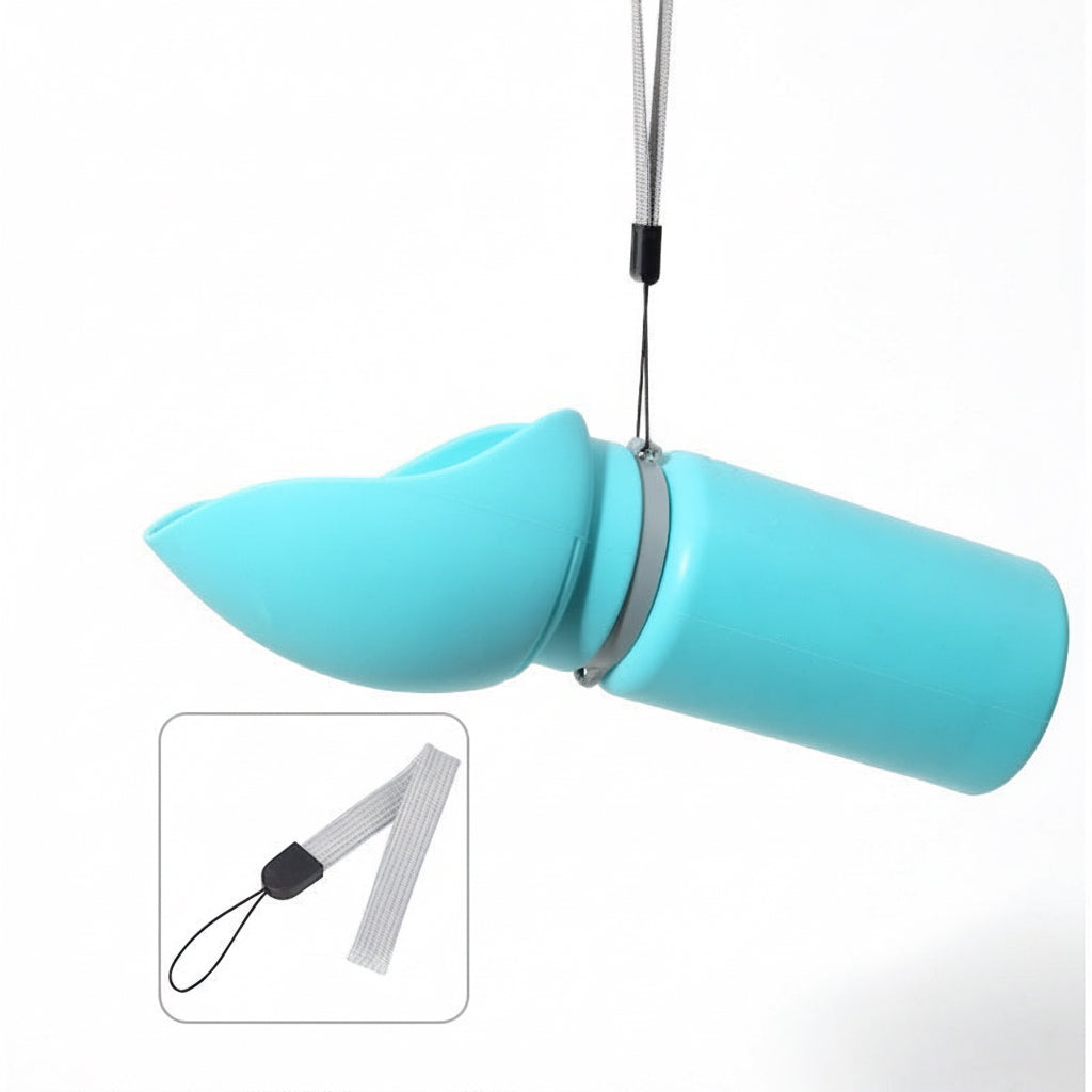 Gourde en silicone pliable fermée compacte pour transport