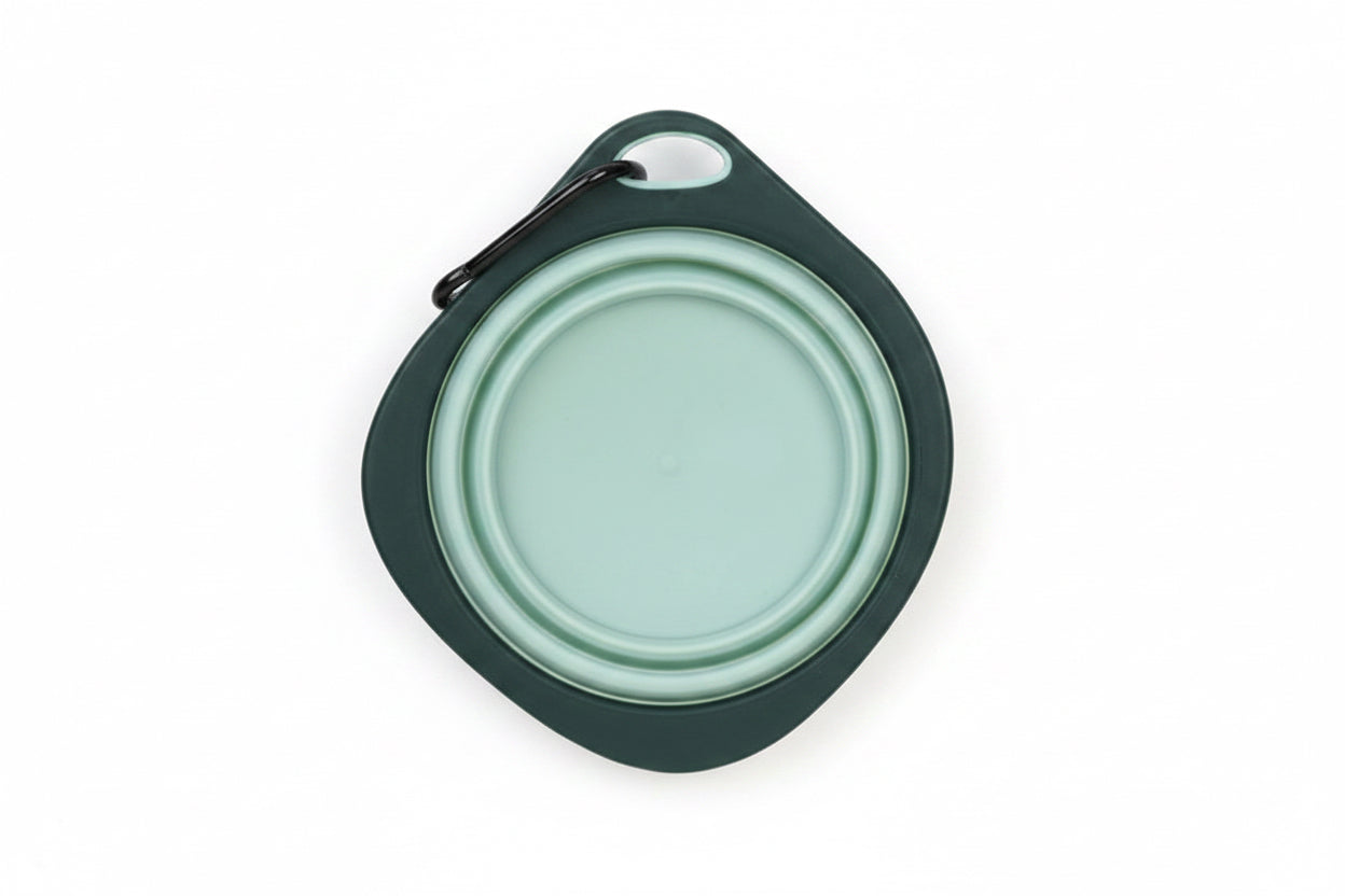 Gamelle pliable voyage coloris vert