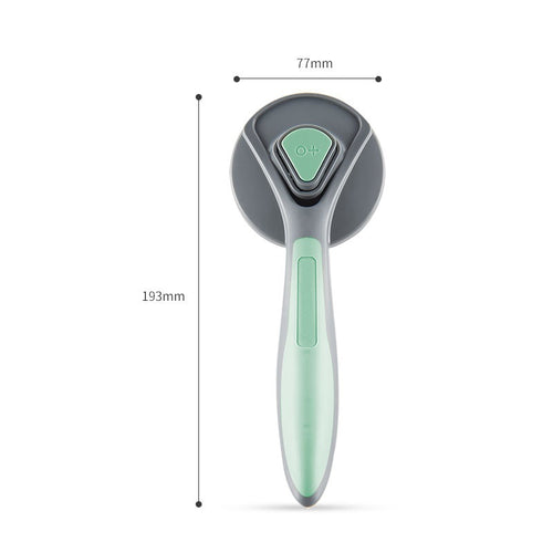 Brosse toilettage 2-en-1 coloris rose