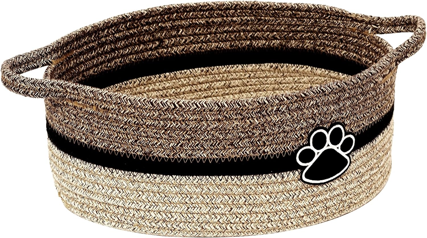 Panier rangement tressé coloris gris