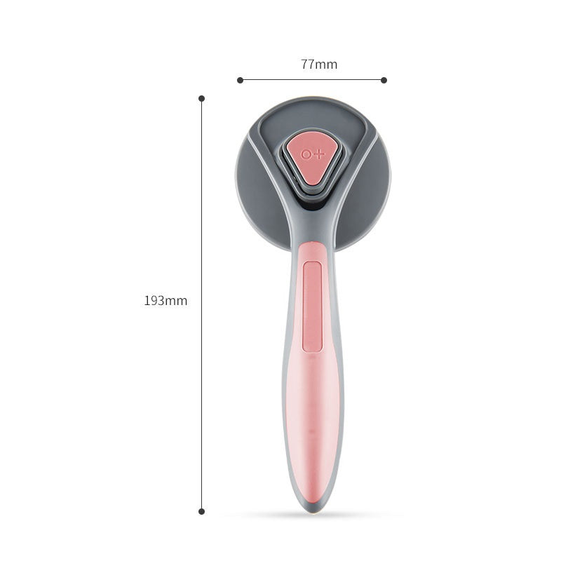 Brosse toilettage 2-en-1 coloris gris