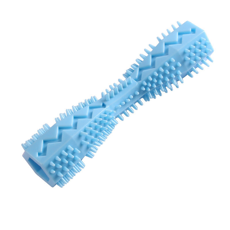 Jouet mastication hexagonal coloris bleu