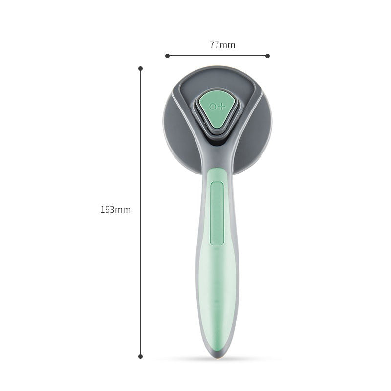 Brosse toilettage silicone acier inoxydable