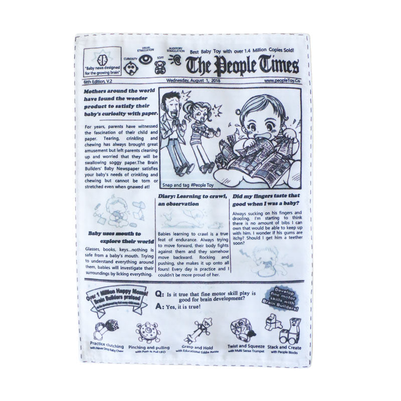 Jouet journal tissu pack de 2