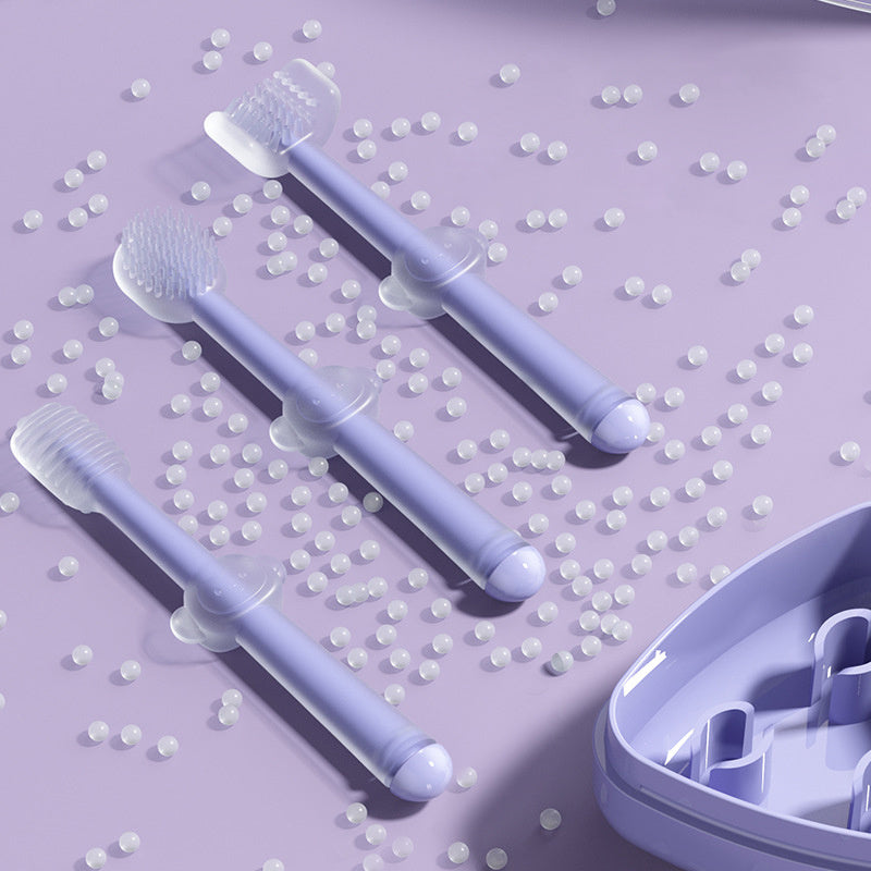 Brosse dents silicone coloris bleu