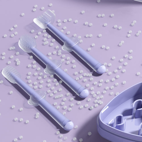 Brosse dents silicone coloris bleu