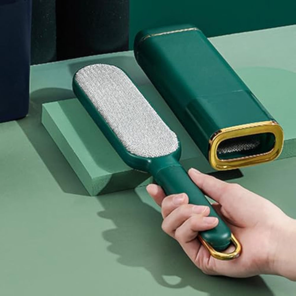 Brosse anti-poils électrostatique coloris bleu