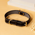Collier en Cuir pour Chien - Noir ou Marron